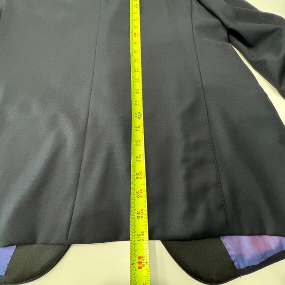 Italian Bartorelli Napoli Black satin Lapels Wool Formal Tuxedo Jacket,  Size 58 - Picture 13 of 17